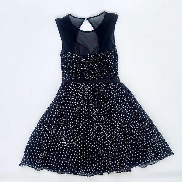 GUESS Women’s Polka Dot Retro Vintage Cocktail Swing Dress Size: Small - Picture 3 of 11